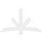 Ekena Millwork Alberta Architectural Grade PVC Gable Bracket, 72"W x 42"H x 2"D x 6"F, 14/12 Pitch GBP072X42X0206ALB00 - alternate 2